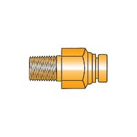 Push-In Straight Connector | NPTF Male Thread | Durable Brass | @Pack of 5 | by Wurth