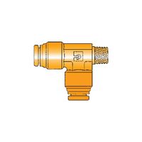 Tee-Piece Coupling NPTF Male Thread | High-Quality Metal Alloy | Leak-Free Design | Pack of 5 | by Wurth