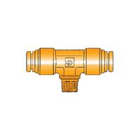 Tee-Piece Through Coupling NPTF Male Thread | Industrial Grade Metal | Leak-Free Connections | @Pack of 5 | by Wurth