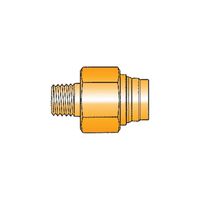Male Metric Tube NPTF Connector | 12mm to 3/8 NPTF | Durable Metal | @Pack of 5 | by Wurth
