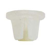 Grommet Type 4 Open Cylindrical with Collar | Quick Installation | Durable White Plastic | by Wurth