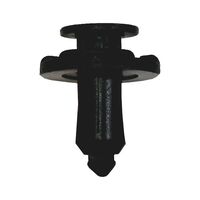 Push in Rivet with Cap Tapered | High Retention Force | Easy Installation | Black | @Pack of 25 | by Wurth