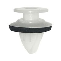 Interior Trim Clip Type 11 | Durable Plastic | White Color | Fits 1-9.4mm Drill Holes | @Pack of 25 | by Wurth