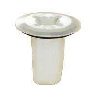 Expanding Nut Head Round Tip Pointed | Corrosion Resistant | High Retention Force | @Pack of 25 | by Wurth