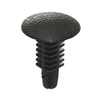 Fir Tree Clip | Small Gradation & Narrow Shape | Easy Press-In Installation | Black Plastic | @Pack of 25 | by Wurth