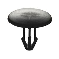 Plastic Rivet Opened Without Pin | 20mm Head Diameter | Easy Push-In Installation | Black | @Pack of 25 | by Wurth