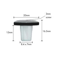 Expanding Nut Type 6 | One-Sided Locking Function | Corrosion Resistant | High Retention Force | @Pack of 25 | by Wurth