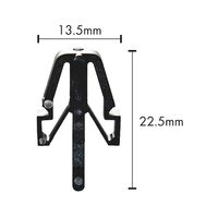 Ornamental Grille Clip | Durable Plastic Construction | Pack of 25 | by Wurth