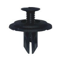 Screw Rivet with Slit | Adjustable Installation | Reusable Fastener | Black | @Pack of 25 | by Wurth
