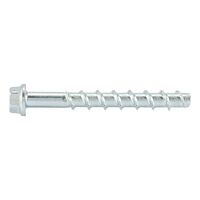 Concrete Screw with Hexagon Head W-BS/S | Zinc Plated Steel | High Load Capacity | @Pack of 100 | by Wurth