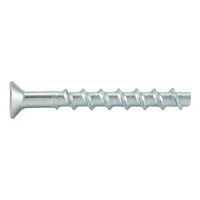 Concrete Screw with Countersunk Head | Zinc-Plated Steel | 6mm Anchor Size | Flush-Mount Installation | @Pack of 50 | by Wurth