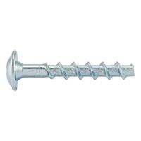 Concrete Screw with Pan Head W-BS/S | Zinc-Plated Steel | 6mm Anchor Size | 80mm Length | @Pack of 100 | by Wurth