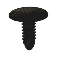 Fir Tree Clip | Small Gradation & Narrow Shape | Quick Press-In Installation | Black Plastic | @Pack of 25 | by Wurth