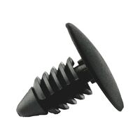 Pine Tree Clip | Easy Press-In Installation | Durable Plastic | Black | @Pack of 25 | by Wurth