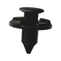 Push in Rivet with Cap Tapered Body Clip | High Retention Force | Easy Installation | Black | @Pack of 25 | by Wurth