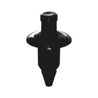 Push-in Rivet with Cap | High Strength & Quick Installation | Rounded Design | Black | @Pack of 25 | by Wurth