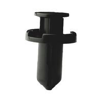 Push in Rivet with Cap Tapered Body Clip | High Retention Force | Easy Installation | Black | @Pack of 25 | by Wurth