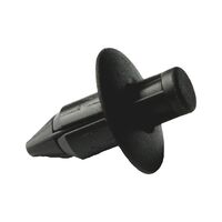 Push-in Rivet with Cap | High Strength & Quick Installation | Rounded Design | Black | @Pack of 25 | by Wurth