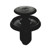 Push In Rivet with Cap Tapered | High Retention Force | Easy Installation | Black | @Pack of 25 | by Wurth