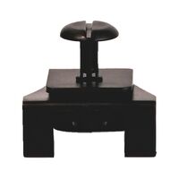 Trim Clip with Special Design | Durable Black Plastic | Easy Installation | @Pack of 10 | by Wurth