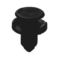 Push in Rivet with Cap Tapered Body Clip | High Retention Force | Easy Installation | Black | @Pack of 25 | by Wurth