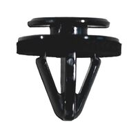 Push-in Rivet with Cap | High Strength & Quick Install | Rounded Design | Black | @Pack of 25 | by Wurth