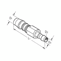 Reducer Connection Piece | 2.5mm Internal Diameter | Resistant to Automotive Fluids | by Wurth