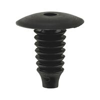 Pine Tree Clip with Large Gradation | Quick Press-In Installation | Universal Fit | Black | @Pack of 25 | by Wurth