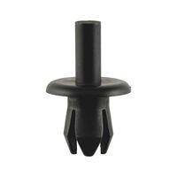 Plastic Expanding Rivet | Multiple Slits for Secure Expansion | Durable Black PA 66 | @Pack of 25 | by Wurth