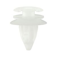 Interior Trim Clip with Half-Round Head | Suitable for Oval Holes | Durable Polyoxymethylene | @Pack of 25 | by Wurth