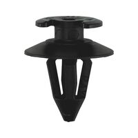 Interior Trim Clip with Half-Round Head | Suitable for Oval Holes | Black | @Pack of 25 | by Wurth