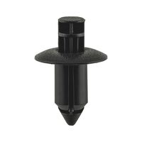 Push In Rivet Without Cap | High Retention Force | Easy Installation | Black | @Pack of 25 | by Wurth