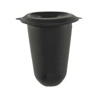 Grommet Closed 25 PCS | EBA Material | Black Color | Quick Installation | by Wurth
