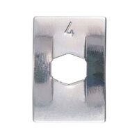 Bent Spring Nut Flat Shape | Vibration Resistant | Reusable Design | Zinc Plated | @Pack of 25 | by Wurth