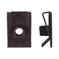 Sheet Metal Nut with Threaded Shank | M6 Compatibility | Flake Zinc Silver Finish | @Pack of 25 | by Wurth