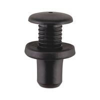 Screw Rivet Tapers Downwards | Adjustable Installation | Nylon Material | Black Color | @Pack of 25 | by Wurth