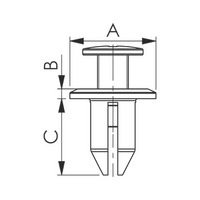 Screw Rivet with Cross-Shaped Slit | Adjustable Installation | 25 PCS | by Wurth