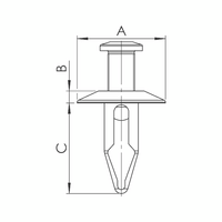 Screw Rivet Tapers Downwards, Closed | Adjustable Installation | 25 PCS | by Wurth