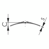 Bent Spring Nut Flat Shape | Vibration Resistant | Reusable Design | Zinc Plated | @Pack of 25 | by Wurth