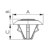 Cover Plugs with Splay | Quick Press-in Installation | Tight Fit | Saves Time & Money | @Pack of 25 | by Wurth