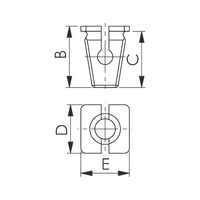 Expanding Nut with Open Screw-in Area | One-Sided Assembly | Corrosion Resistant | @Pack of 10 | by Wurth