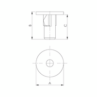 Expanding Nut Rounded from Below | Durable Plastic | Compatible with ST Screws | by Wurth