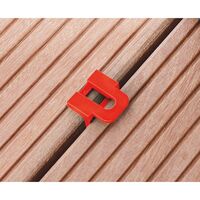 Terrace Board Spacer | 42x32mm | Durable Plastic | 10 Pieces | by Wurth