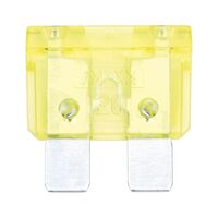 Flat Blade Fuse ATO ISO 8820-3 | 20A Max Current | Tin Plated Contacts | Yellow Color | @Pack of 10 | by Wurth