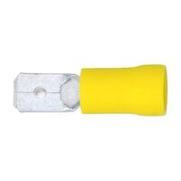 Crimp Cable Lug Blade Connector | PVC Insulated | Tin Plated Copper | 600V Rated | @Pack of 25 | by Wurth