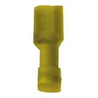 Insulated Female Cable Connectors | Fully Insulated | Durable Steel & Nylon | Yellow | @Pack of 25 | by Wurth