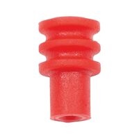 Single Wire Seal for Uninsulated Cable Connector | 3.40 mm Seal Diameter | Red Color | @Pack of 25 | by Wurth