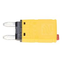 Resettable Fuse MINI | 20A Max Current | Easy Manual Reset | Yellow Color | by Wurth