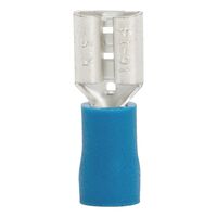 Crimp Cable Lug Push Connector | PVC Insulated | 600V AC Rated | Blue | @Pack of 25 | by Wurth