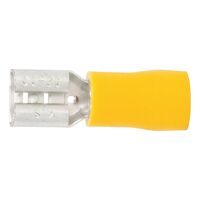 Crimp Cable Lug Push Connector | PVC Insulated | Copper with Tin Plating | 600V AC Rated | @Pack of 25 | by Wurth